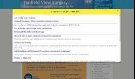 
							         All the latest news - Tanfield View Surgery								  
							    