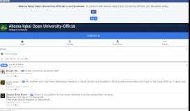 
							         Allama Iqbal Open University-Official - Home | Facebook								  
							    