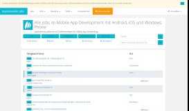 
							         Alle Jobs für Mobile App Entwicklung | appentwickler-jobs.de								  
							    