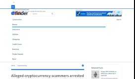 
							         Alleged cryptocurrency scammers arrested after backers turn ...								  
							    