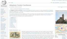 
							         Allegheny County Courthouse - Wikipedia								  
							    