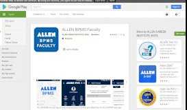 
							         ALLEN BPMS Faculty - Apps on Google Play								  
							    