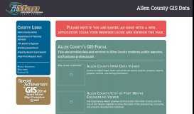 
							         Allen County, Indiana iMap Portal								  
							    