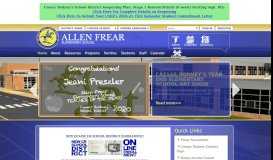 
							         Allen Frear Elementary School / Homepage								  
							    