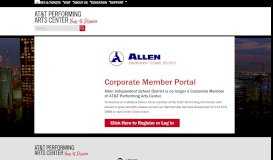 
							         Allen Independent School District Corporate Member Portal								  
							    