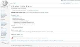 
							         Allendale Public Schools - Wikipedia								  
							    