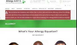 
							         Allergy – Allergy ARTS								  
							    