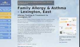 
							         Allergy Office in Lexington, Kentucky | Family Allergy & Asthma								  
							    