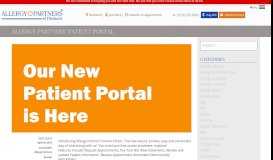 
							         Allergy Partners' Patient Portal - Pinehurst								  
							    