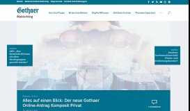 
							         Alles auf einen Blick: Der neue Gothaer Online-Antrag Komposit Privat								  
							    