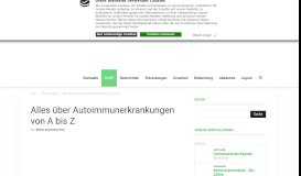 
							         Alles über Autoimmunerkrankungen von A bis Z | Autoimmunportal.de								  
							    