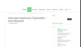 
							         Alles über Hashimoto Thyreoiditis - Eine Übersicht | Autoimmunportal.de								  
							    