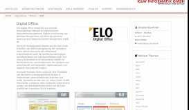 
							         Allgemeines - Partner - ELO - K&W Informatik GmbH								  
							    