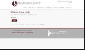 
							         Alliance Group Login - Shared Purchasing Solutions								  
							    