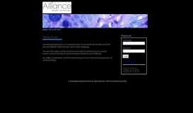 
							         Alliance Health Sciences Customer Portal								  
							    