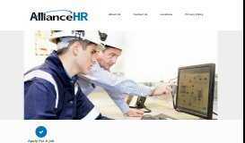 
							         Alliance HR Services For Job Seekers And Employers | Alliance HR								  
							    