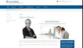 
							         Alliance Patient Portal | Alliance HealthCare Services								  
							    
