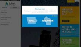 
							         Alliant Energy - Homepage - Providing electric and natural gas ...								  
							    
