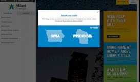 
							         Alliant Energy - Homepage - Providing electric and natural ...								  
							    