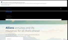 
							         Allianz Life: Annuities and Life Insurance for Retirement								  
							    