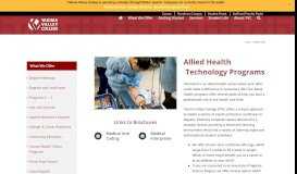 
							         Allied Health - Academics - Yakima Valley College								  
							    