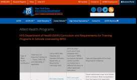 
							         Allied Health Programs | Adult Career and Continuing Education ...								  
							    