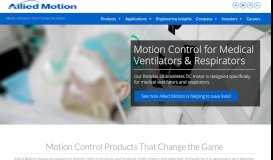 
							         Allied Motion: Motion Control Products								  
							    