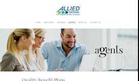
							         Allied National Agent Home Page - Allied National								  
							    