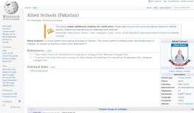 
							         Allied Schools (Pakistan) - Wikipedia								  
							    