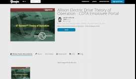 
							         Allison Electric Drive Theory of Operation - CDTA Employee Portal								  
							    