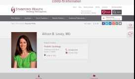 
							         Allison Levey - Stamford Health								  
							    