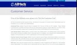 
							         AllMeds Customer Service								  
							    