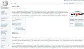 
							         AllOfMP3 - Wikipedia								  
							    