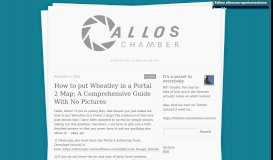 
							         ALLOS's Aperture Science — How to put Wheatley in a Portal 2 Map; A...								  
							    
