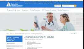 
							         Allscripts Enterprise Features - Berkshire Health Systems								  
							    