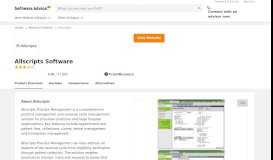 
							         Allscripts Software Reviews & Pricing - Software Advice								  
							    