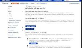
							         Allstate ePayments | Allstate Insurance Company								  
							    