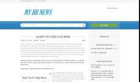 
							         Allsup's Pay Stubs & W2 Online | My HR News								  
							    