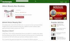 
							         Allure Beauty Box Reviews - Legit or Scam? - Reviewopedia								  
							    
