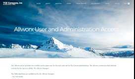 
							         Allworx User and Administration Access - TCE Company, Inc								  
							    