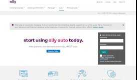 
							         Ally Auto Finance: Vehicle Financing, VSCs, Tools, Tips & More								  
							    