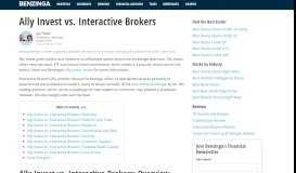 
							         Ally Invest vs. Interactive Brokers • Which is Best for You? • Benzinga								  
							    