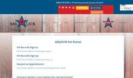 
							         AllyDVM Pet Portal | Big Lick Veterinary Services								  
							    