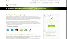 
							         ALM Service Desk Software to Bridge IT Teams and Business - Kantion								  
							    