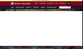 
							         Alma College: A private liberal arts college in Michigan								  
							    