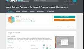 
							         Alma Pricing, Features, Reviews & Comparison of Alternatives ...								  
							    