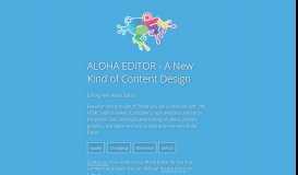 
							         Aloha Editor								  
							    