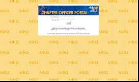 
							         Alpha Phi Omega: Officer Portal Login								  
							    