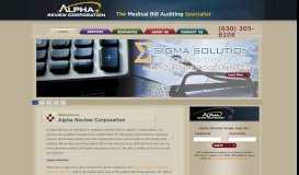 
							         Alpha Review Corporation: Medical Bill Review Services								  
							    