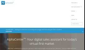 
							         AlphaCenter: Your Digital Sales Assistant | Alpha Vision								  
							    